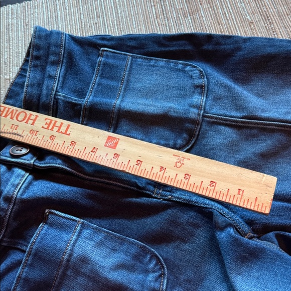 LC Lauren Conrad high waisted Dark Blue wide Leg Jeans NWOT’s - Picture 14 of 16